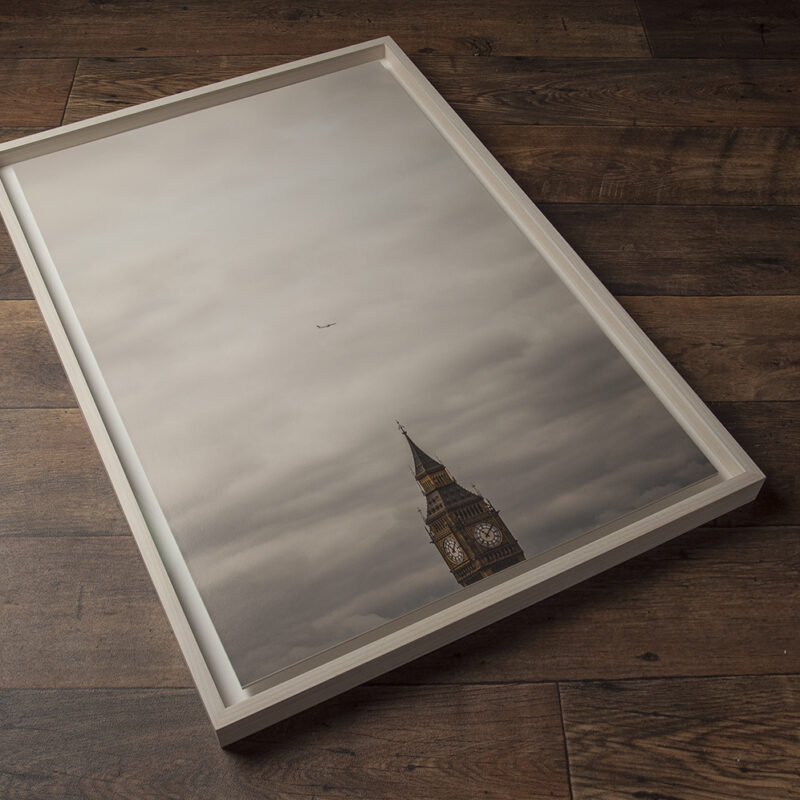 Limed Tulip wood frame with shadow float