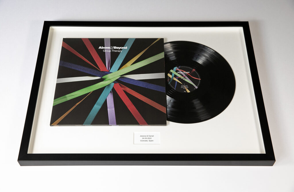 above & beyond group therapy vinyl framed