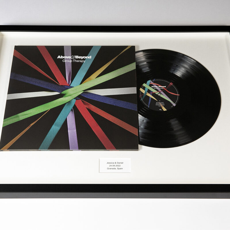above & beyond group therapy vinyl framed