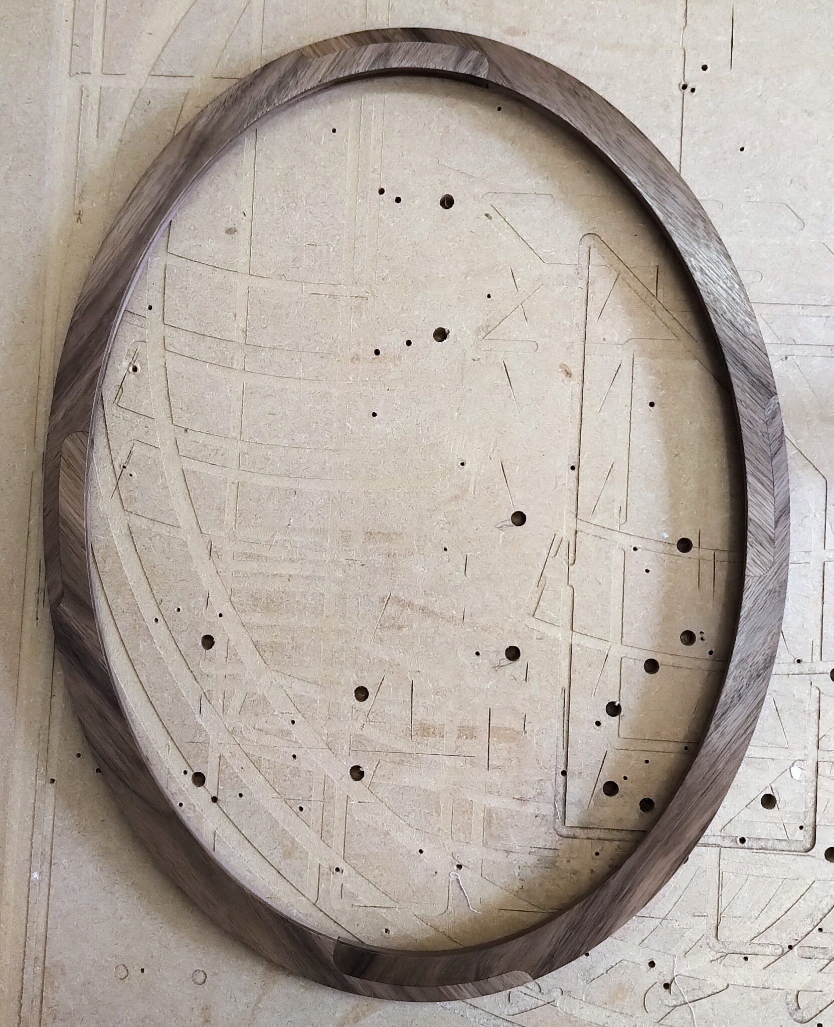 Finished Custom Oval Frame