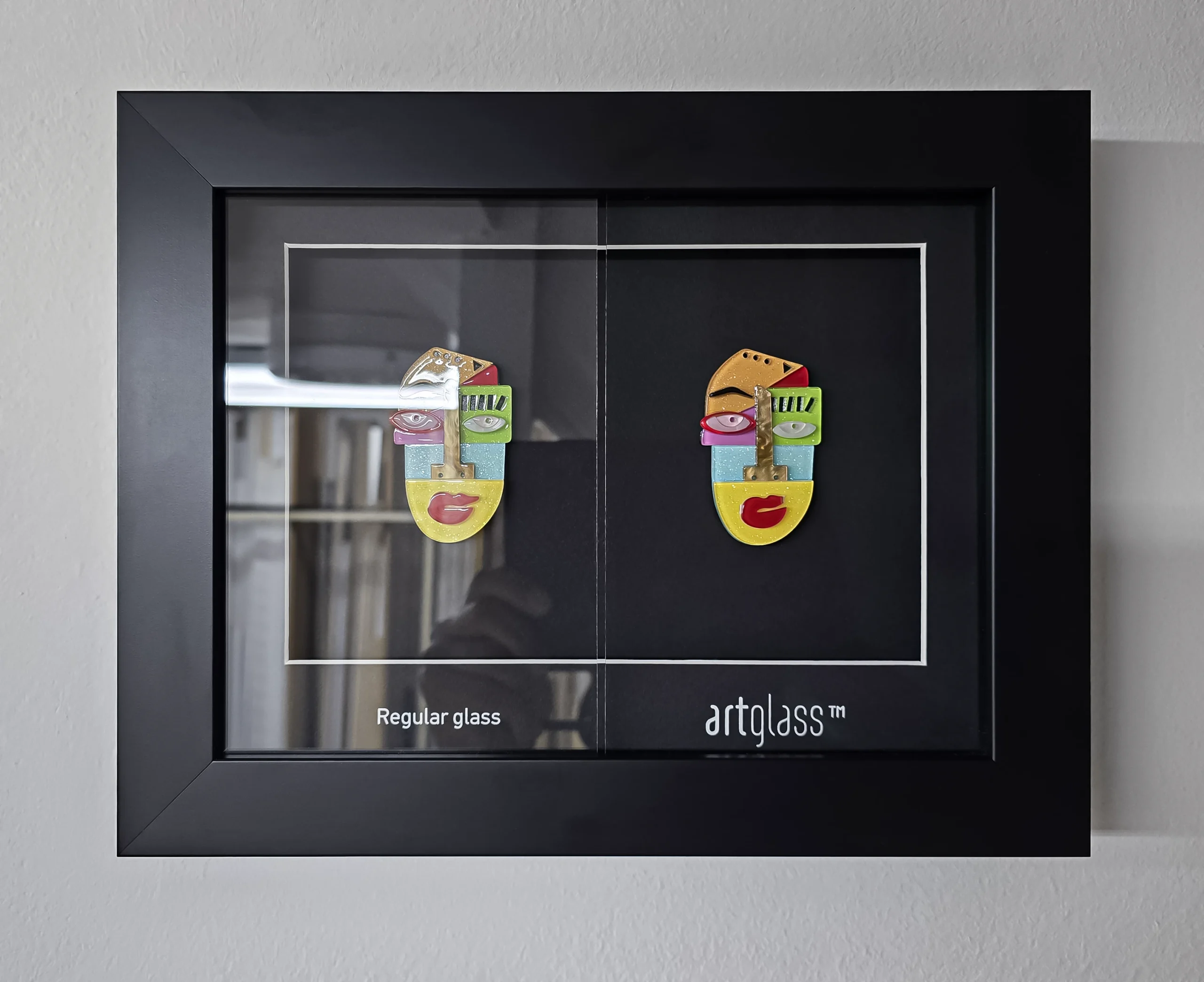 What are the different types of glass used in picture framing?