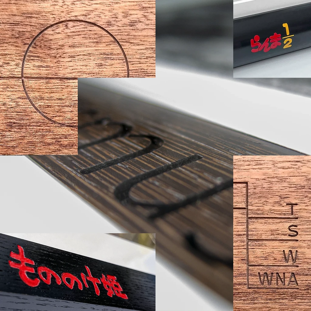 a collage of different types of wood engraving